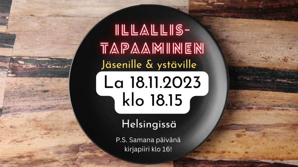 Illallistapaaminen Helsingissä la 18.11.23