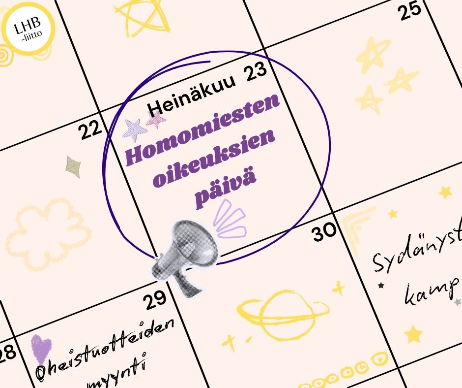 Homomiesten oikeuksien päivä 23.7.2026